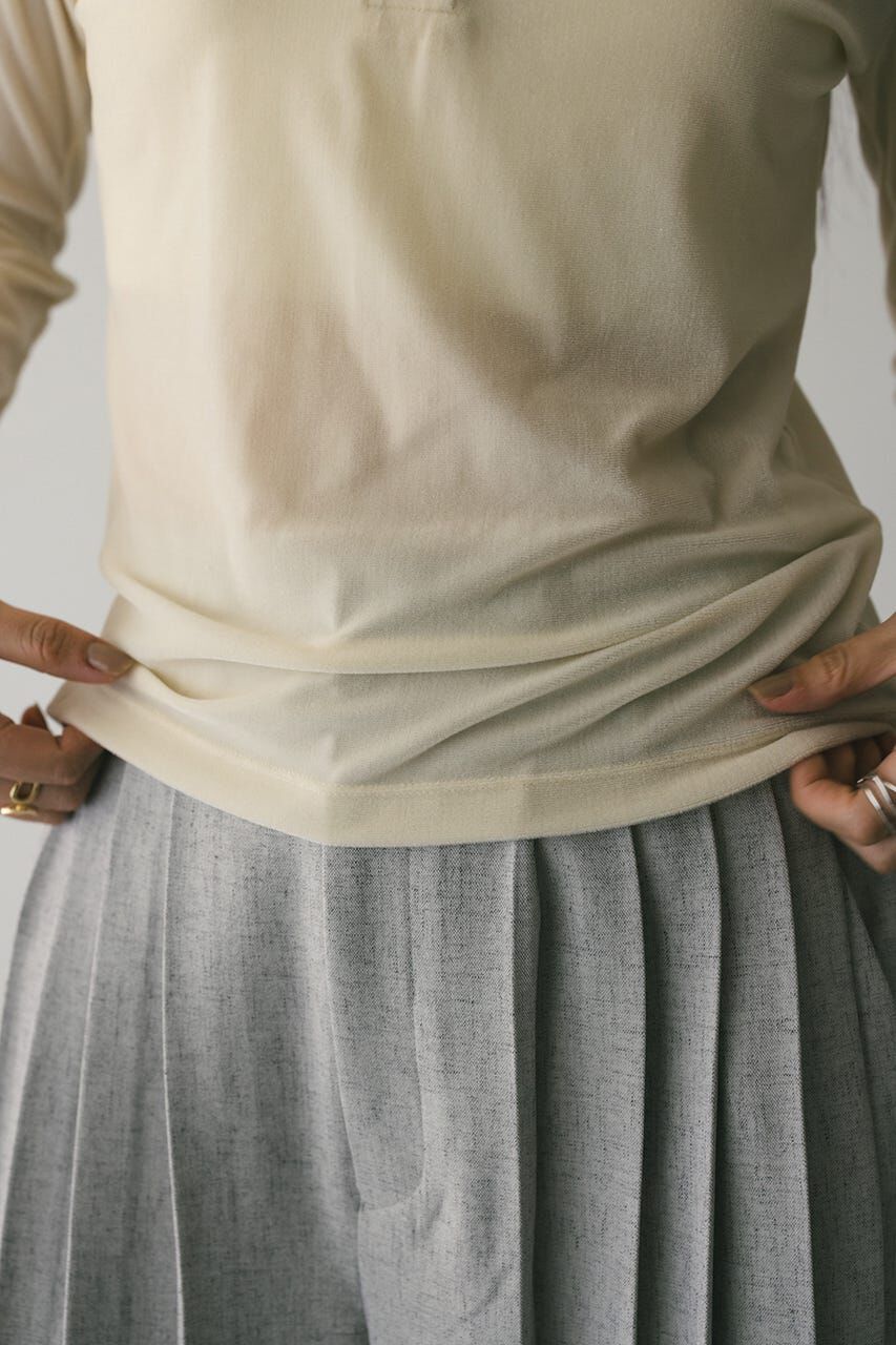 STYLEMIXER「ベロアポロトップ」|Tシャツ・カットソー|