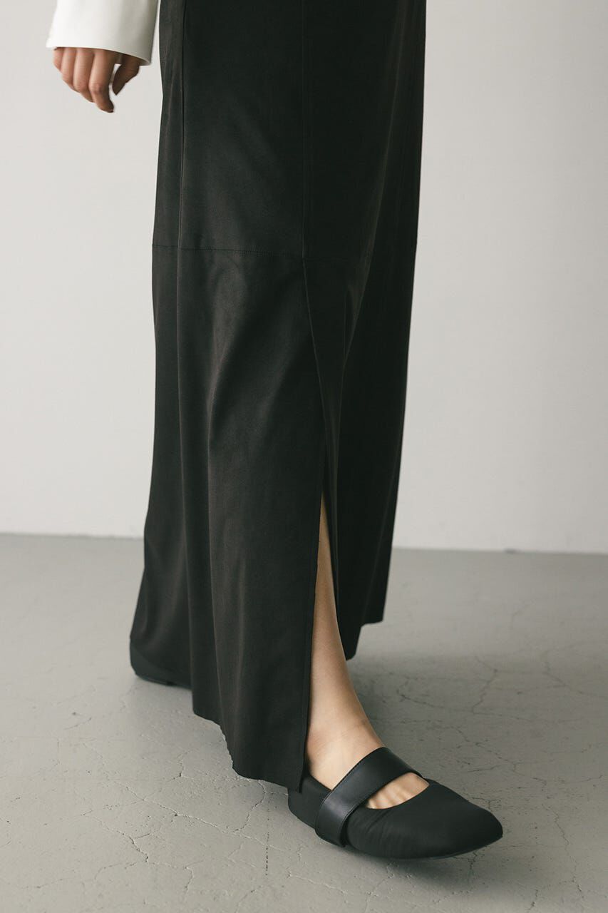STYLEMIXER「フェイクスウェードパネルフレアスカート」|スカート|