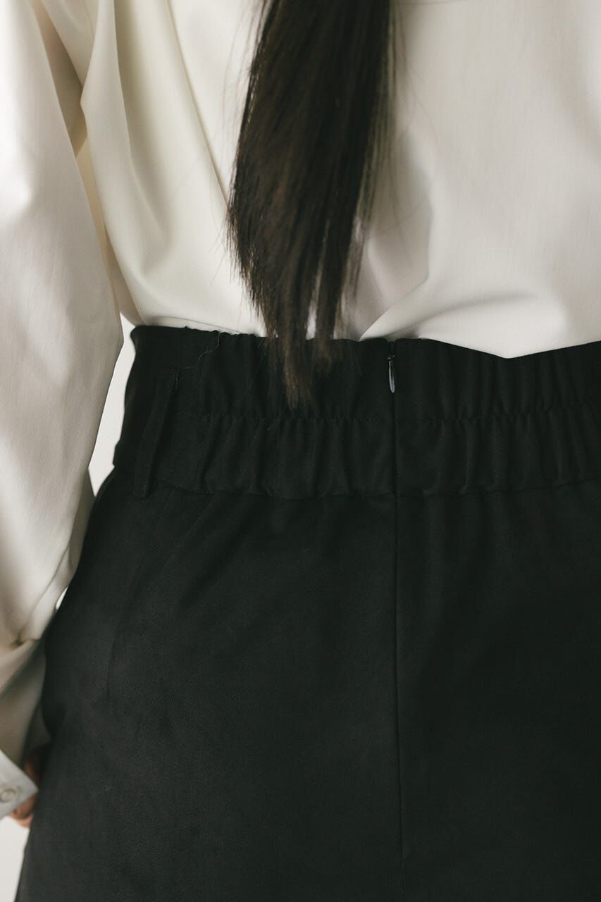 STYLEMIXER「フェイクスウェードパネルフレアスカート」|スカート|