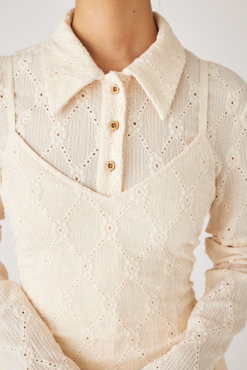 MOUSSY「LACE シャツ」|シャツ・ブラウス|