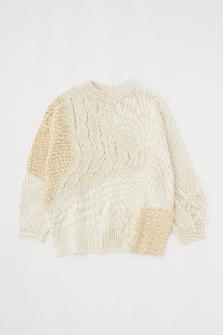 MOUSSY「PATCH DESIGN ニット」|ニット・セーター|