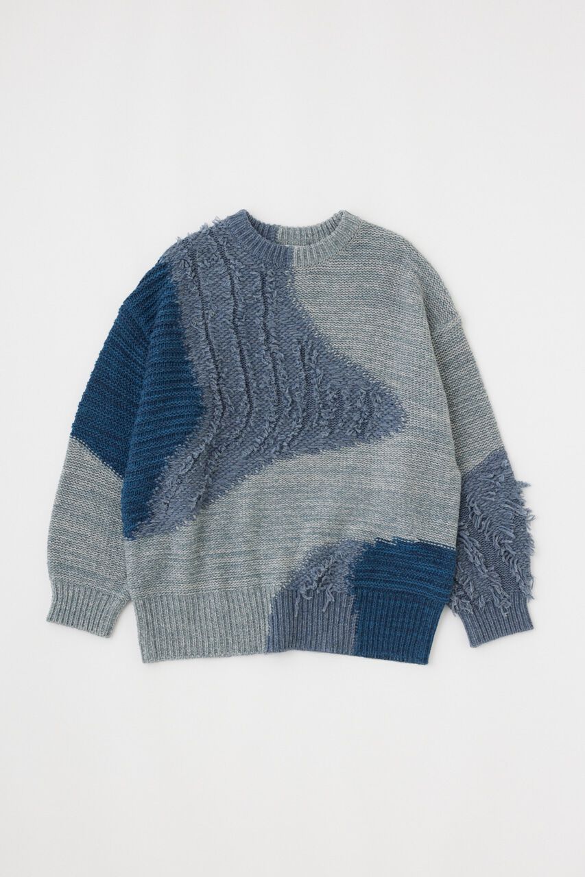 MOUSSY「PATCH DESIGN ニット」|ニット・セーター|