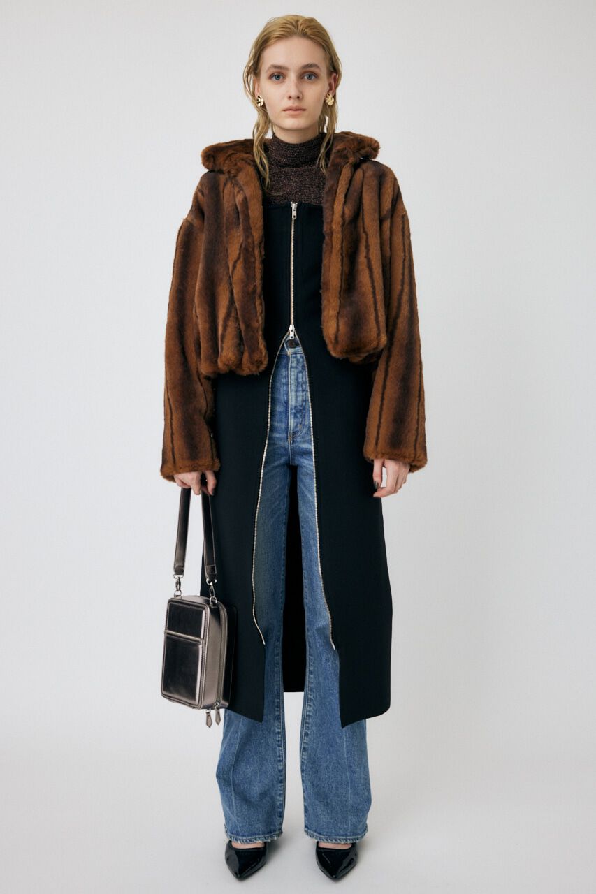 MOUSSY「ZIP UP KNIT ドレス」|ワンピース|