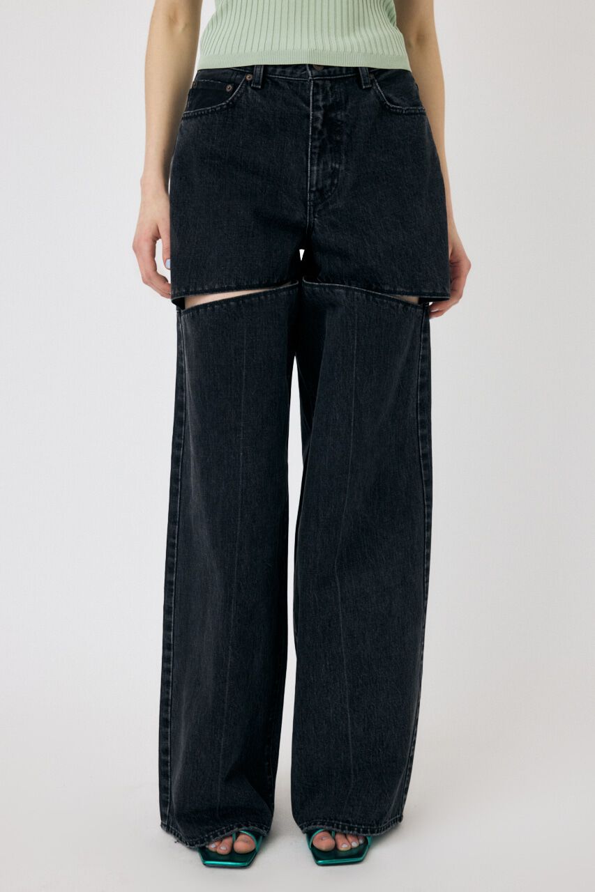 MOUSSY「HW NOTCH STRAIGHT」|デニム|