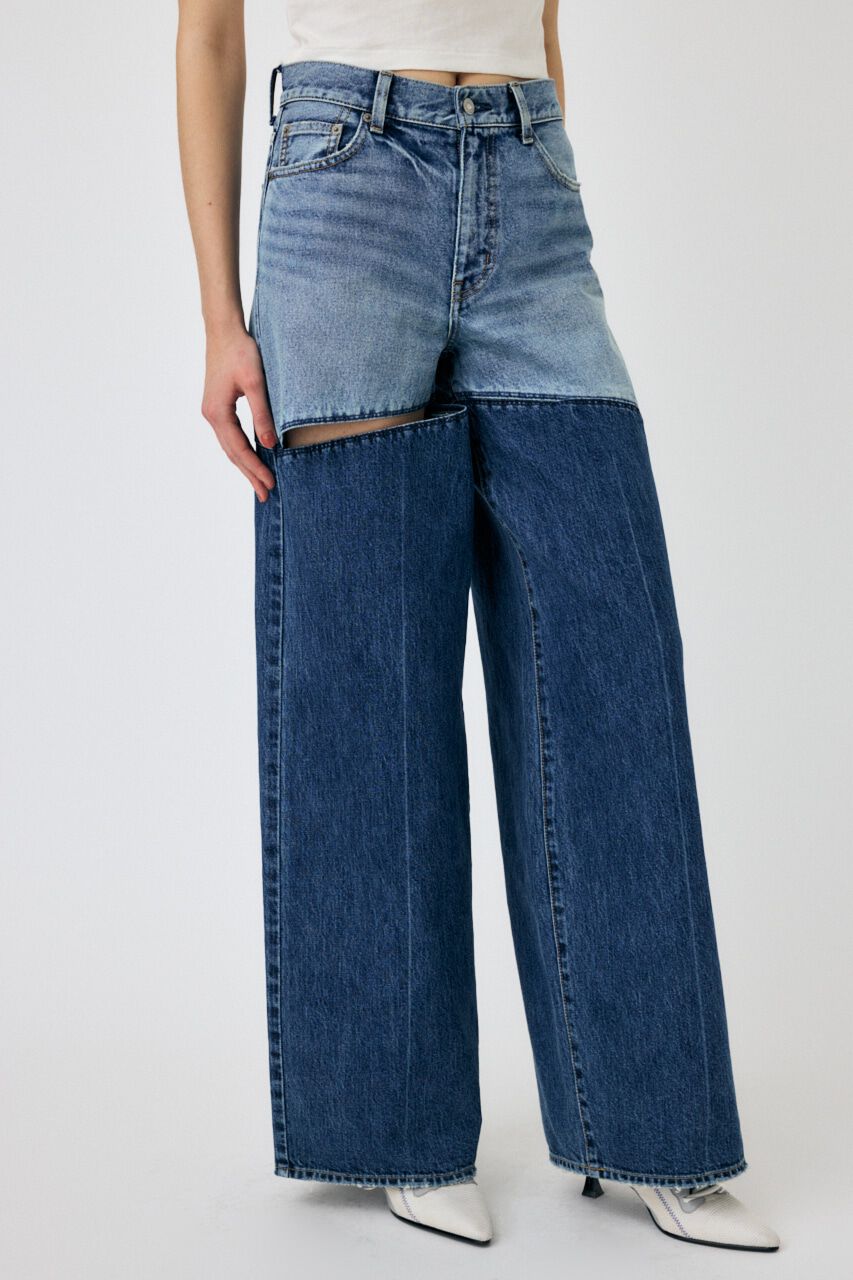 MOUSSY「HW NOTCH STRAIGHT」|デニム|