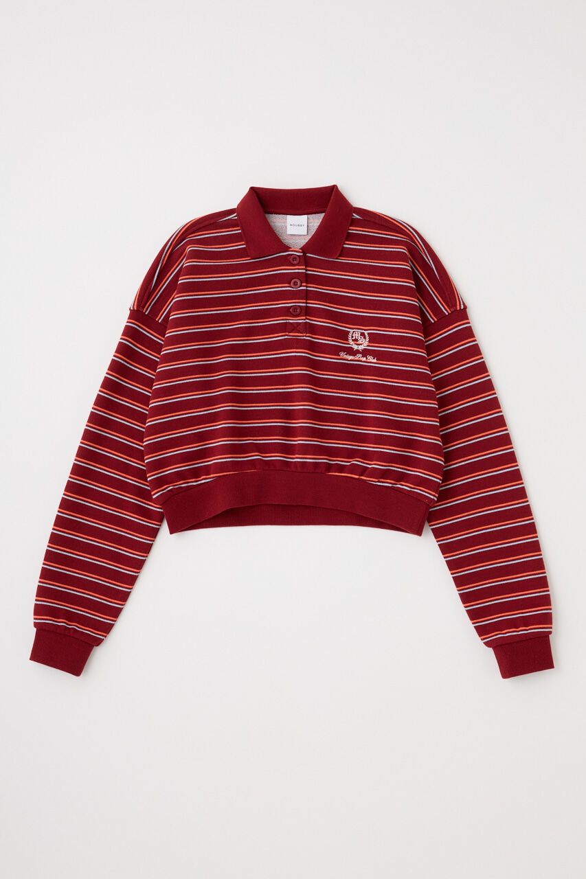 MOUSSY「EMBROIDERY ポロプルオーバー」|パーカー|