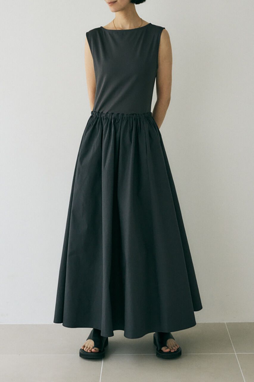 MOUSSY「伸縮性のあるﾘｻｲｸﾙﾎﾟﾘｴｽﾃﾙ使用のｶｯﾄｿｰﾀﾝｸﾄｯﾌﾟ 」|ワンピース|