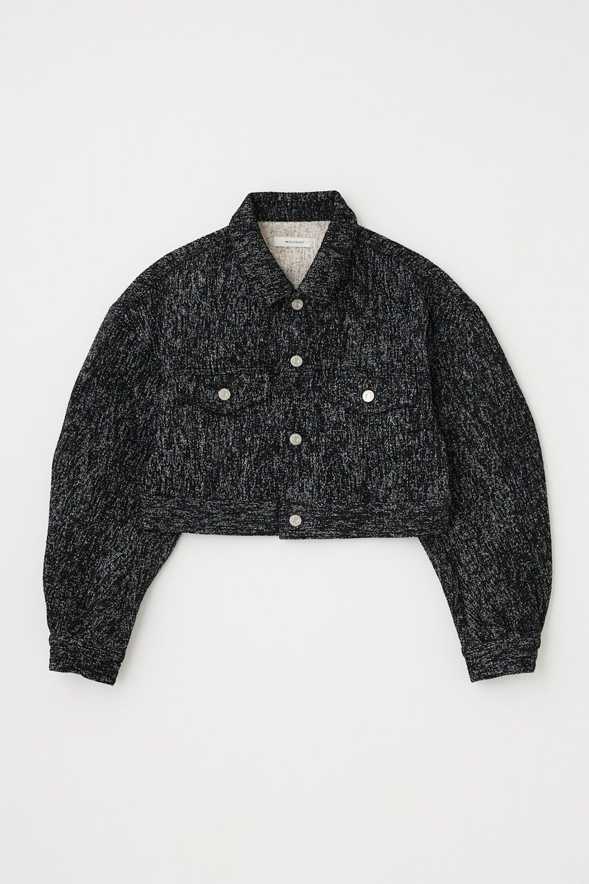 MOUSSY「SHORT TWEEDY ジャケット」|デニムジャケット|