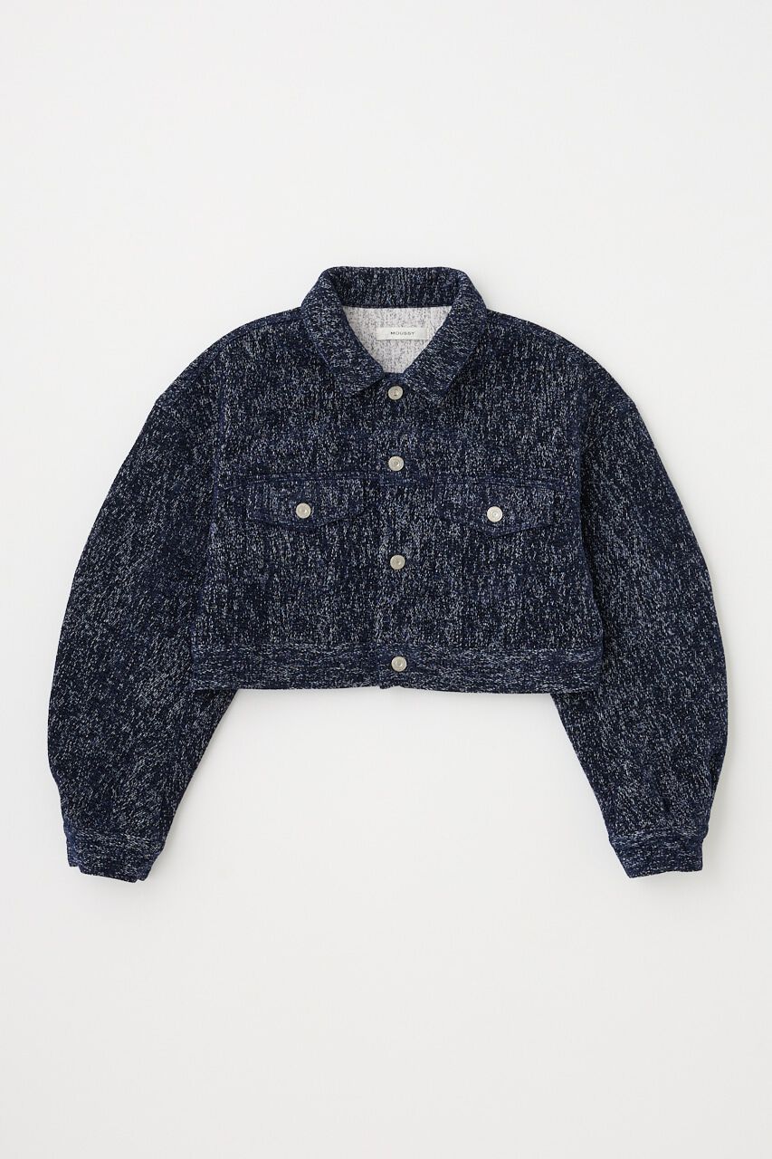 MOUSSY「SHORT TWEEDY ジャケット」|デニムジャケット|