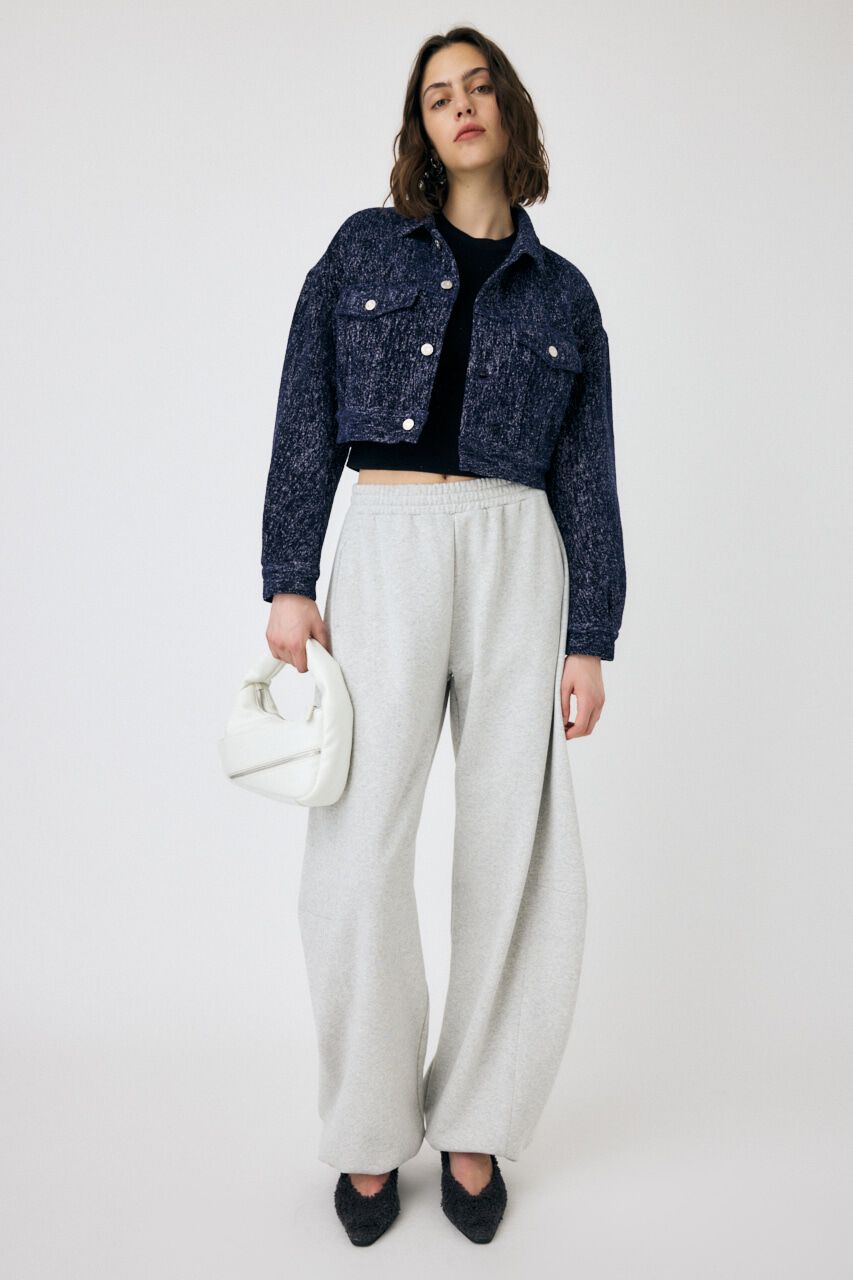 MOUSSY「SHORT TWEEDY ジャケット」|デニムジャケット|