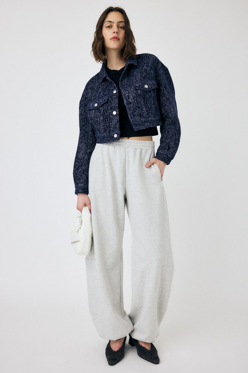 MOUSSY「SHORT TWEEDY ジャケット」|デニムジャケット|