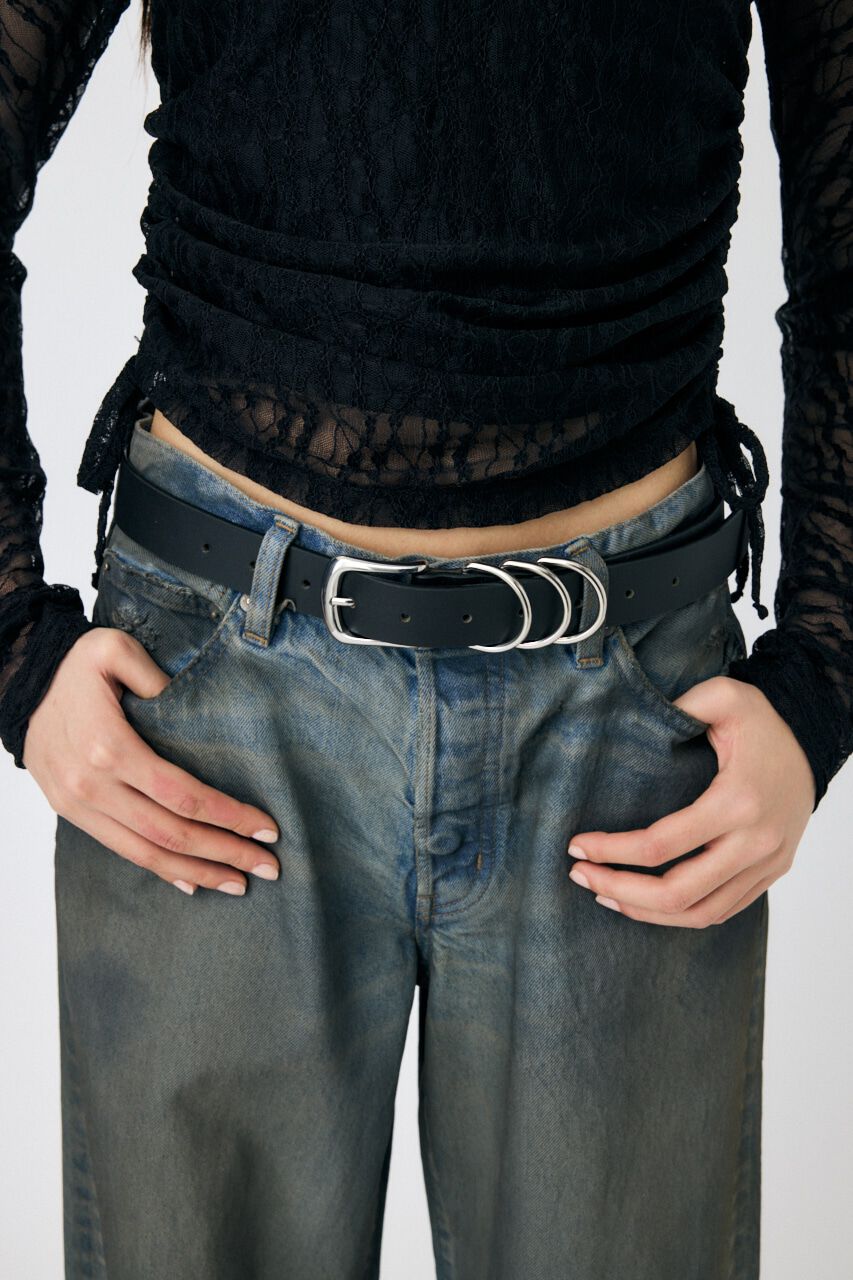 MOUSSY「RING レザーベルト」|ベルト|