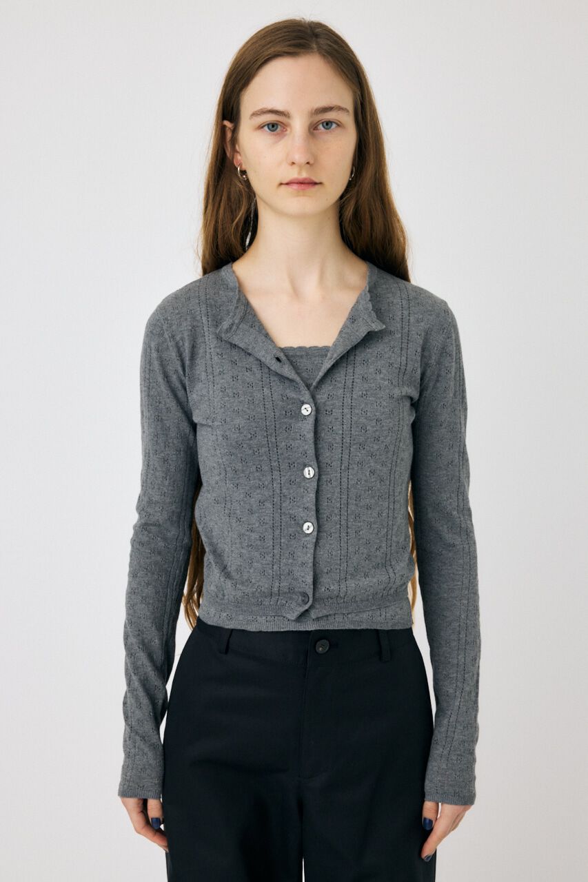 MOUSSY「PICOT EYELET ニットアンサンブル」|ニット・セーター|