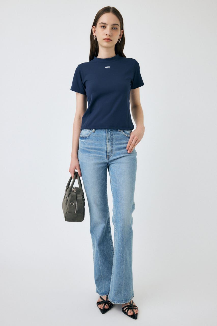 MOUSSY「MVS L/BLU FLARE」|デニム|