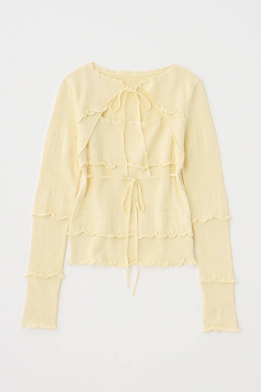 MOUSSY「BOW DESIGN ニットトップス」|ニット・セーター|