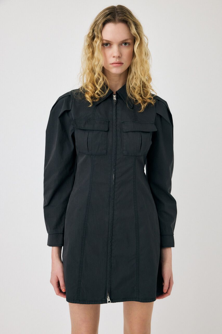 MOUSSY「PATCH POCKET ZIPUP ワンピース」|ワンピース|