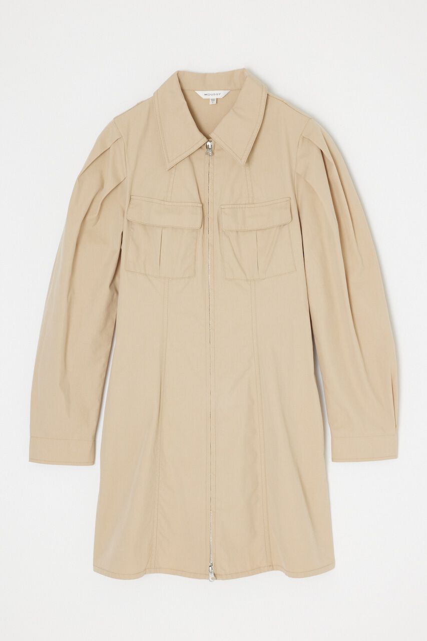 MOUSSY「PATCH POCKET ZIPUP ワンピース」|ワンピース|