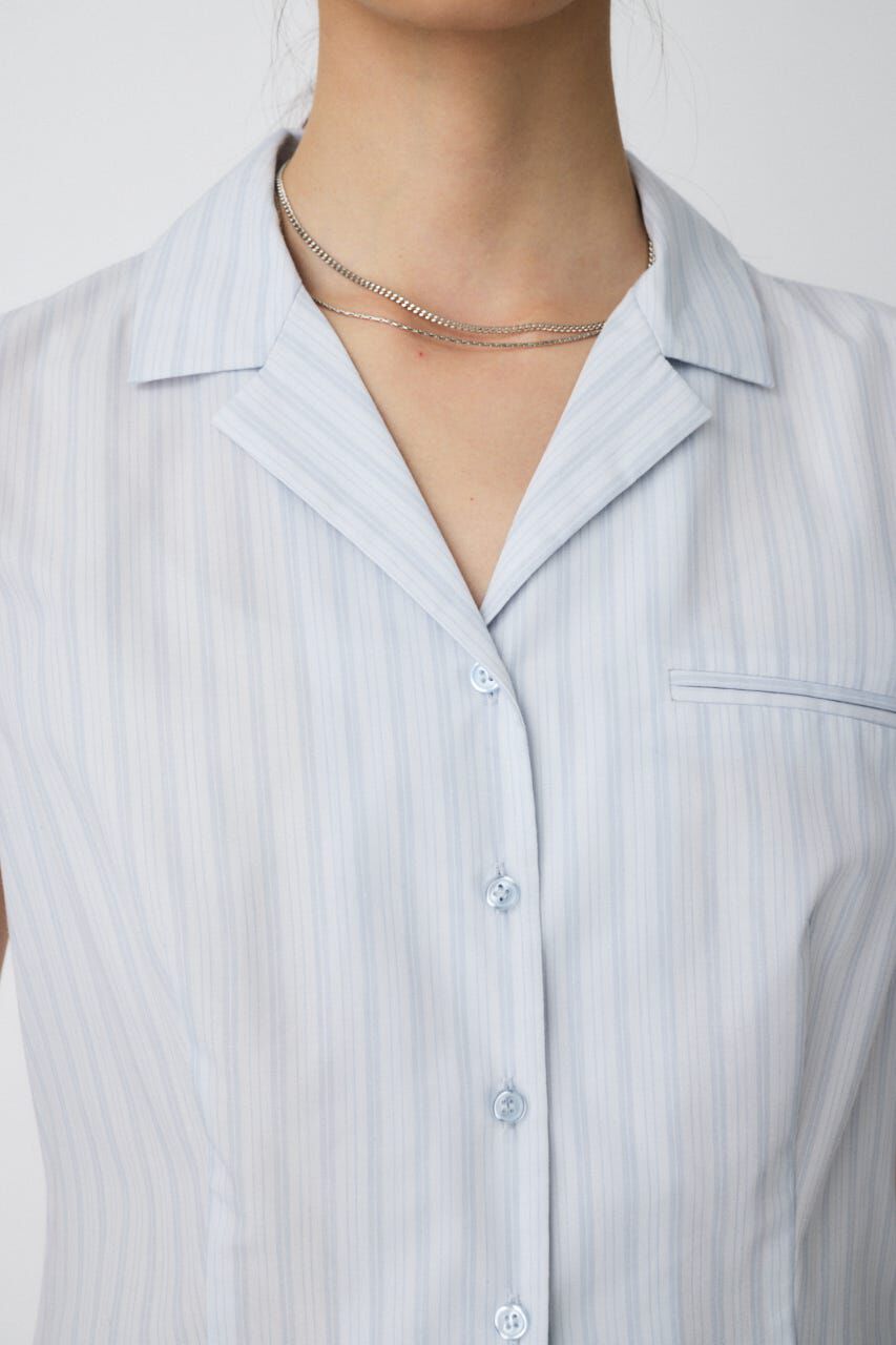 MOUSSY「MICRO SLEEVE SHIRT ブラウス」|シャツ・ブラウス|