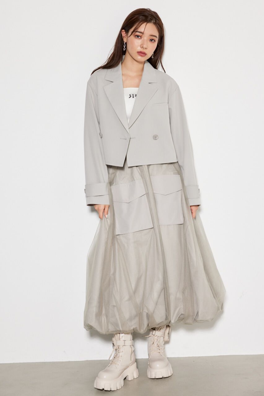 rienda「クロップドダブルテーラードJK」|その他|