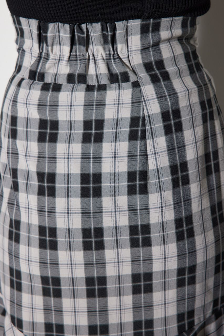 rienda「チェックフリルスリットスコートショートパンツ」|その他|