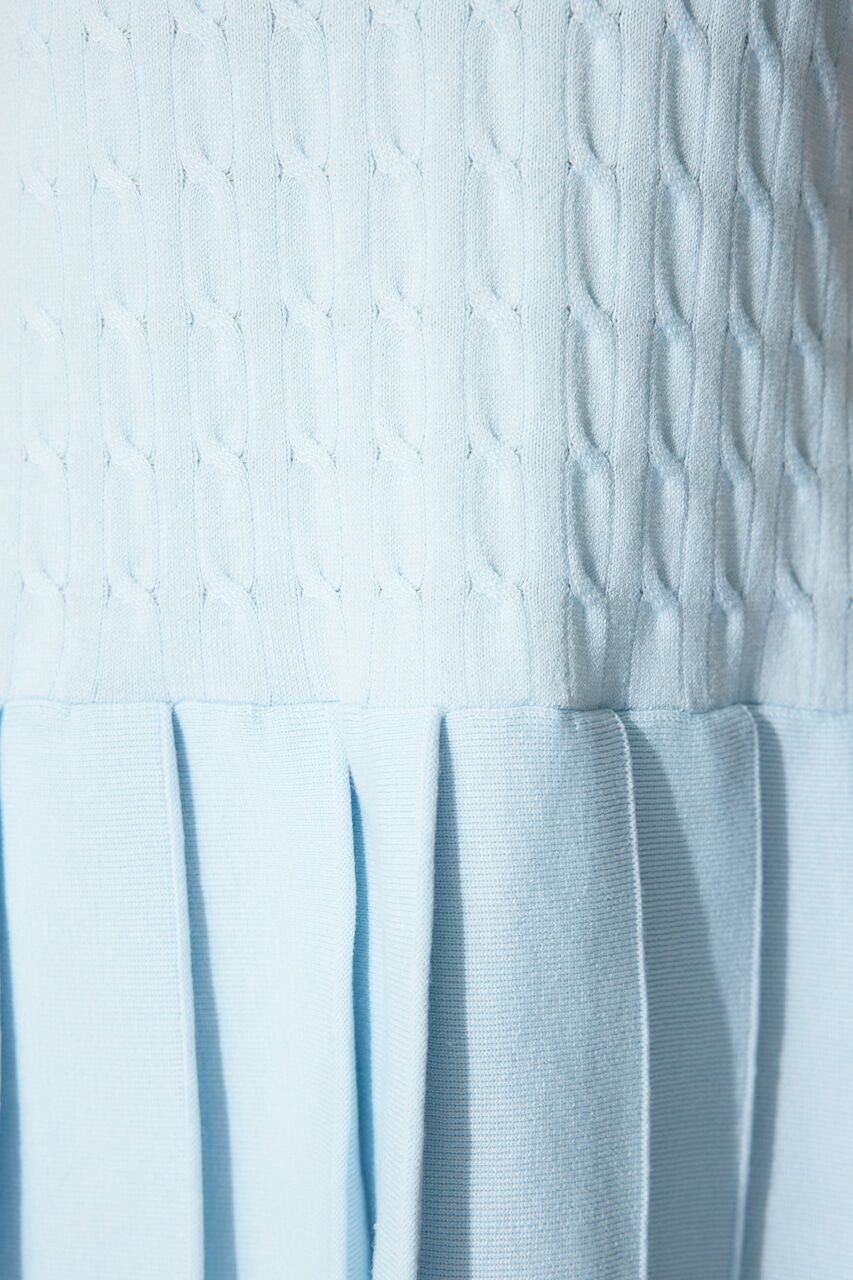 rienda「スキッパーデザインニットミニワンピース」|ワンピース|