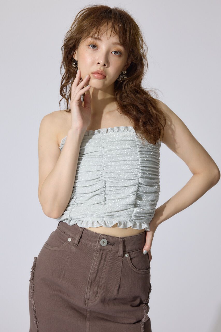 rienda「2WAYギャザーキャミトップス」|キャミソール|