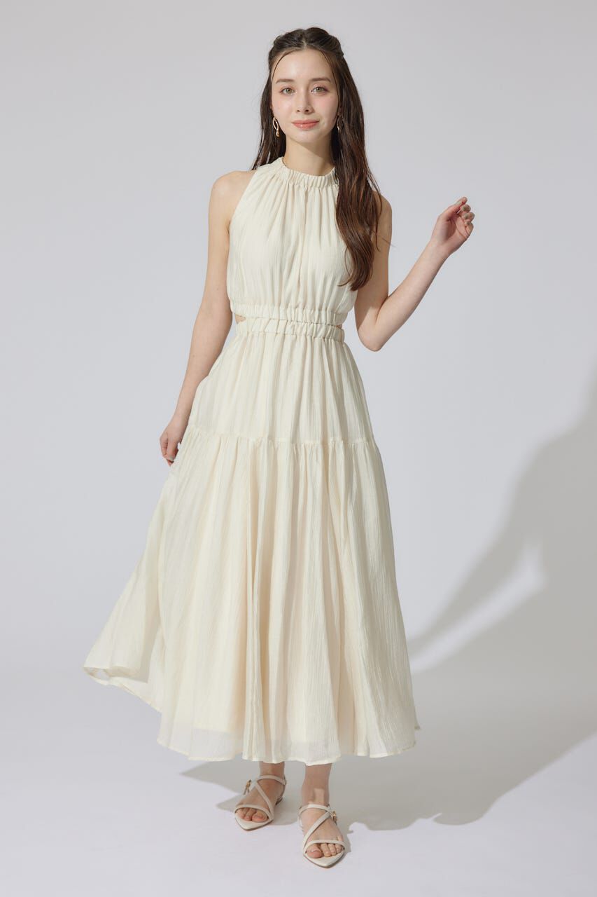 rienda「ホルターネックギャザーフレアワンピース」|ワンピース|IVOY3