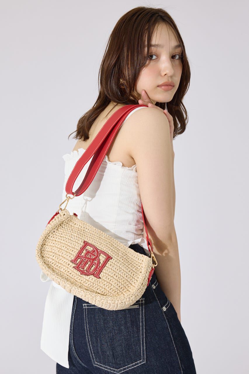 rienda「ロゴムーンバッグ」|その他|RED