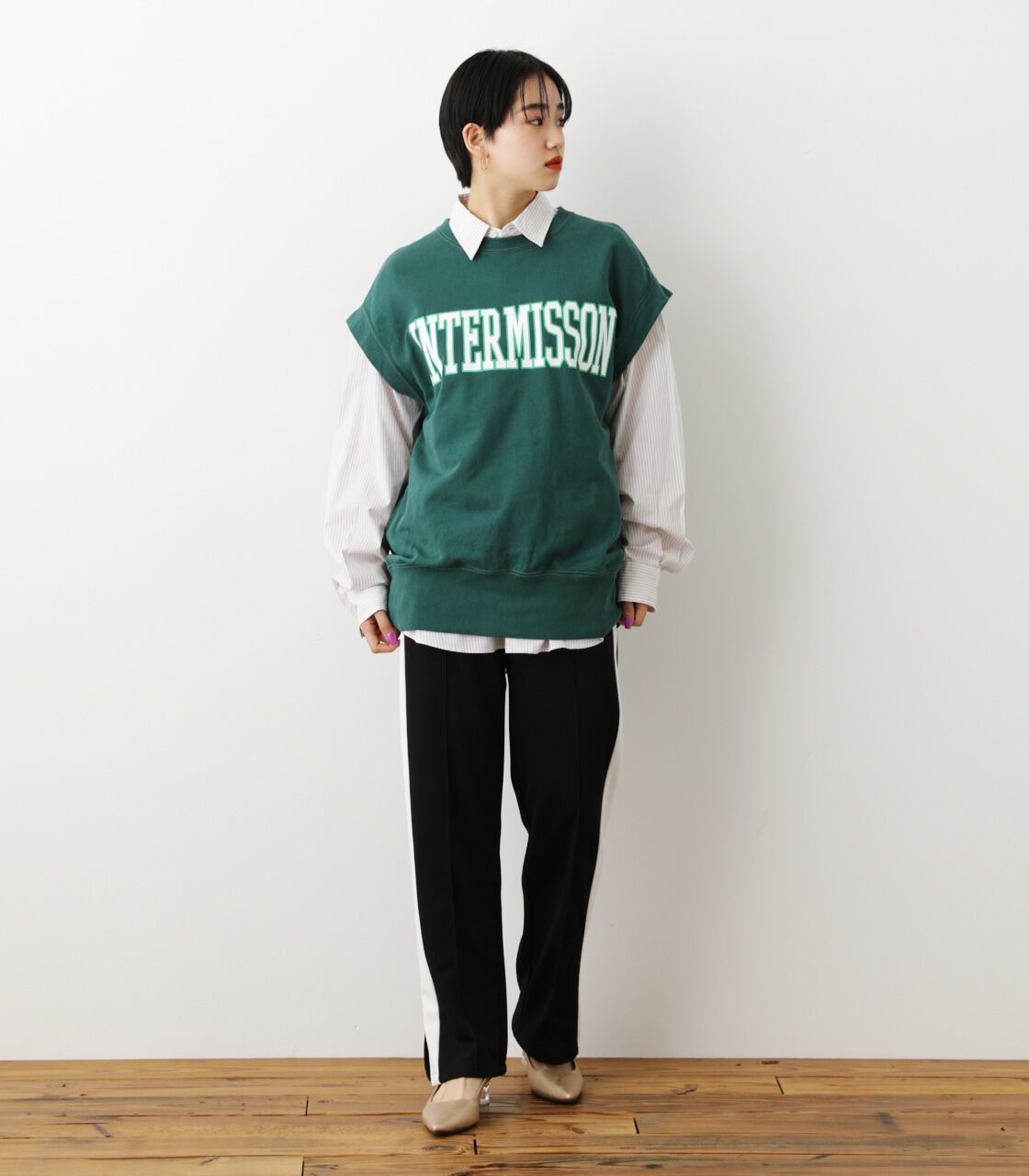 RODEO CROWNS「カレッジスウェットベスト」|その他|