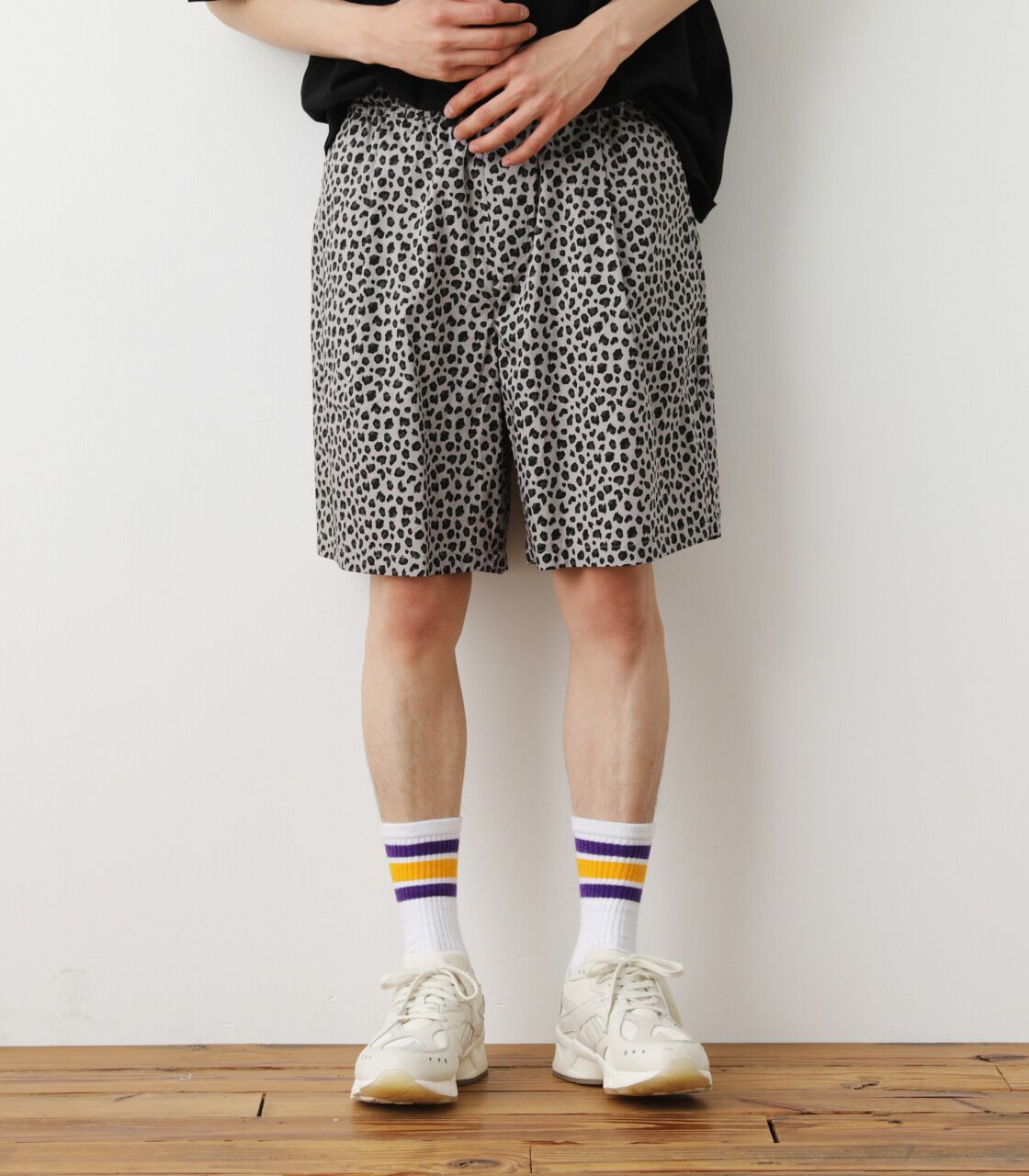 RODEO CROWNS「タイプライター イージーショートパンツ」|その他|柄GRY5