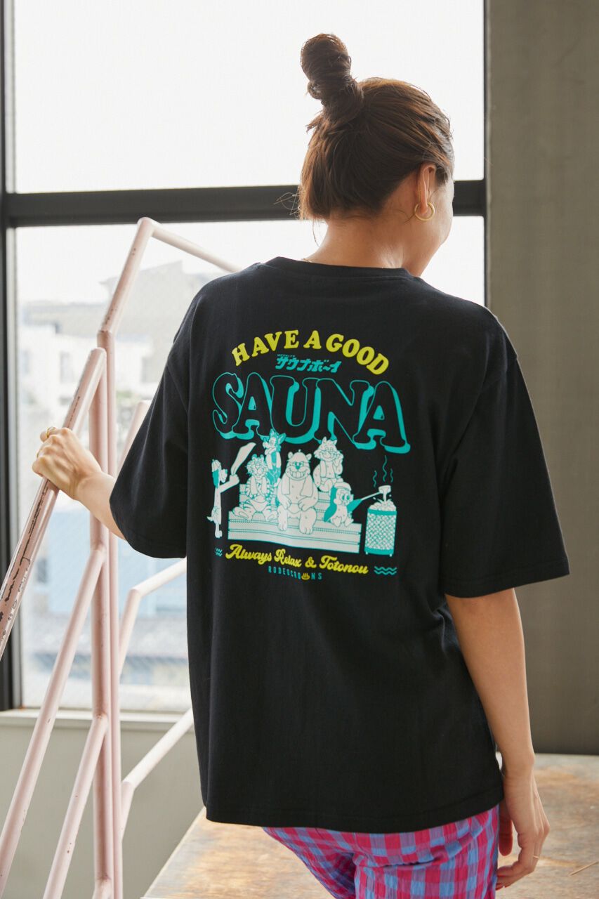RODEO CROWNS「サウナボーイ HAVE A GOOD SAUNA Tシャツ」|Tシャツ・カットソー|BLK