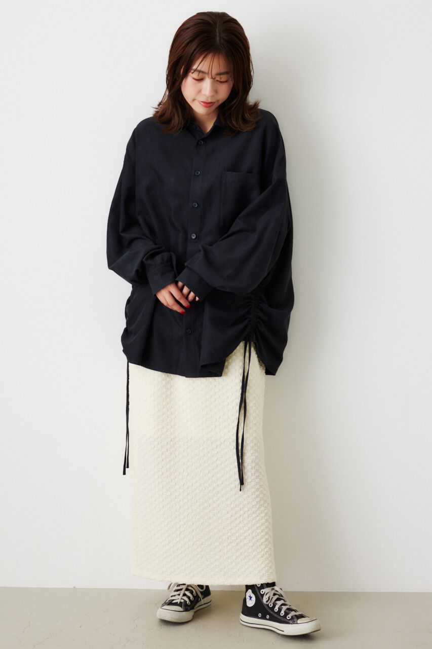 RODEO CROWNS「ルーズウォッシュコーデュロイシャツ」|シャツ・ブラウス|BLK