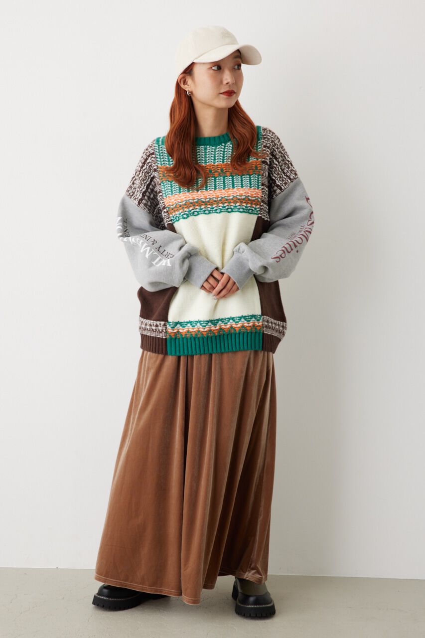 RODEO CROWNS「リラックスベロアスカート」|スカート|