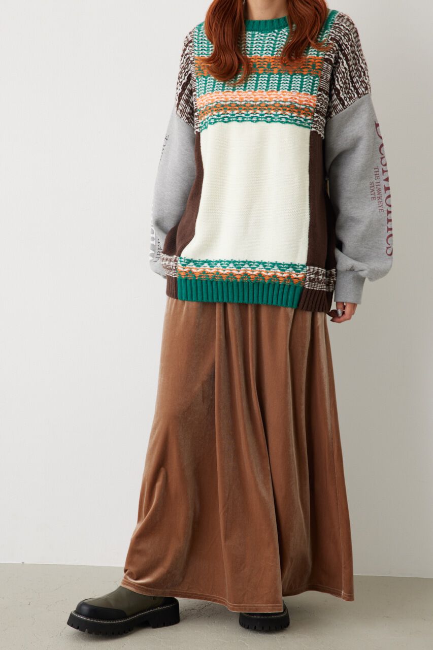 RODEO CROWNS「リラックスベロアスカート」|スカート|