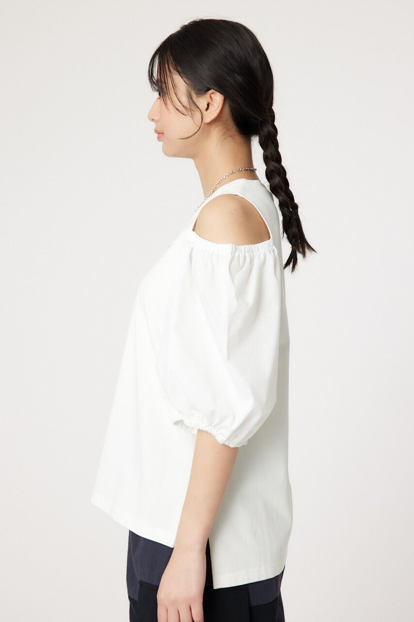 RODEO CROWNS「肩空きドッキングプルオーバー」|Tシャツ・カットソー|