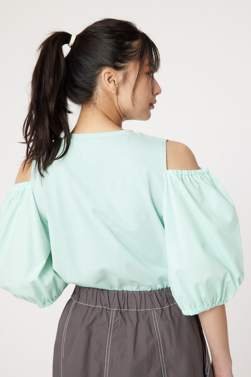 RODEO CROWNS「肩空きドッキングプルオーバー」|Tシャツ・カットソー|