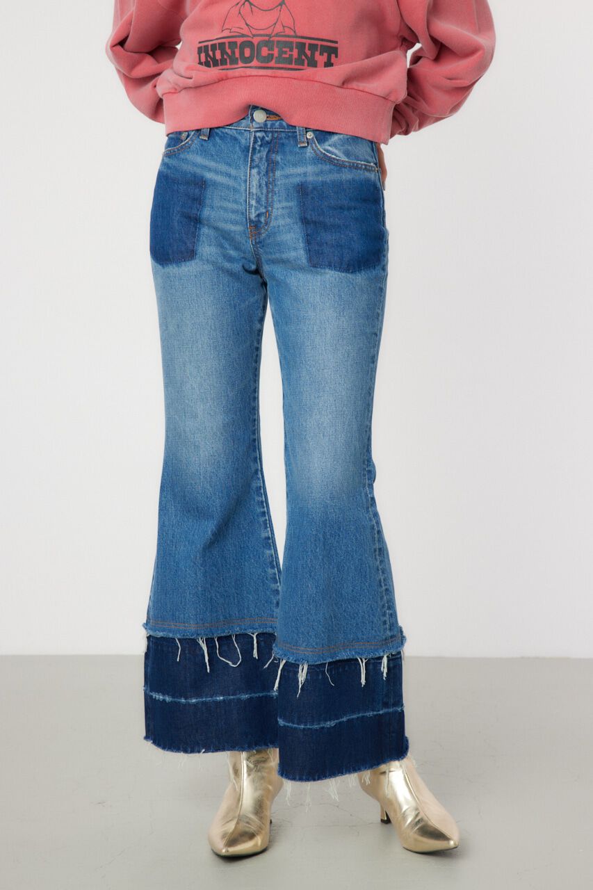 RODEO CROWNS「フレアデニムパンツ」|デニム|BLU