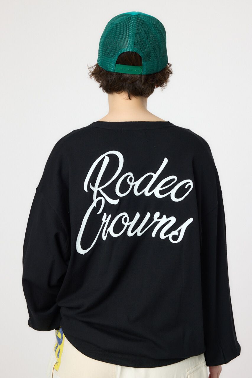 RODEO CROWNS「スクリプト LOGO ニットカーディガン」|カーディガン|