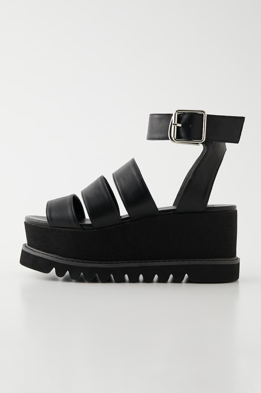 SLY「CANVAS WEDGE サンダル」|サンダル|BLK