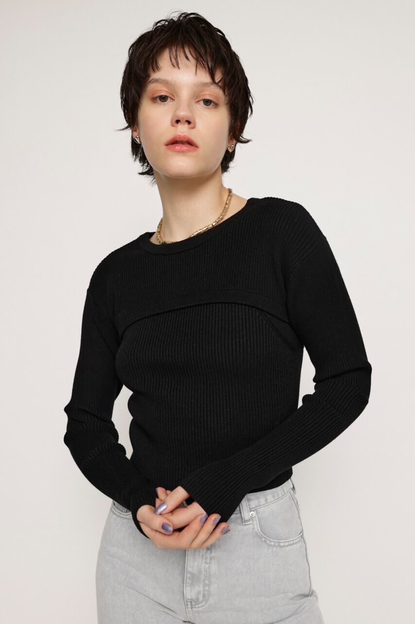 SLY「RIB KNIT 2P トップス」|ニット・セーター|