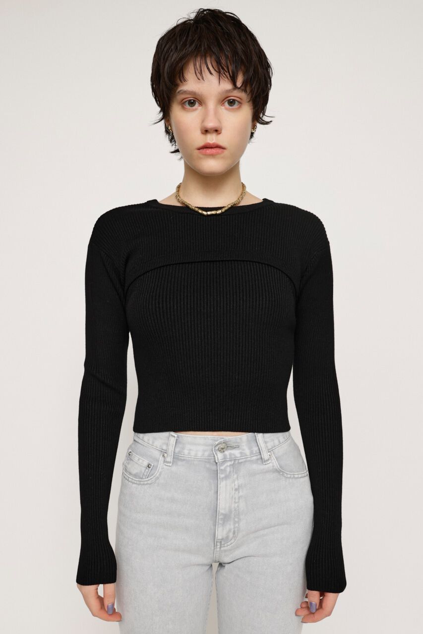 SLY「RIB KNIT 2P トップス」|ニット・セーター|