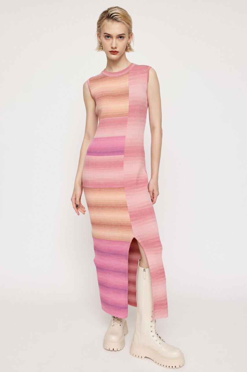 SLY「GRADATION BLOCKING HG ロングワンピース」|ワンピース|