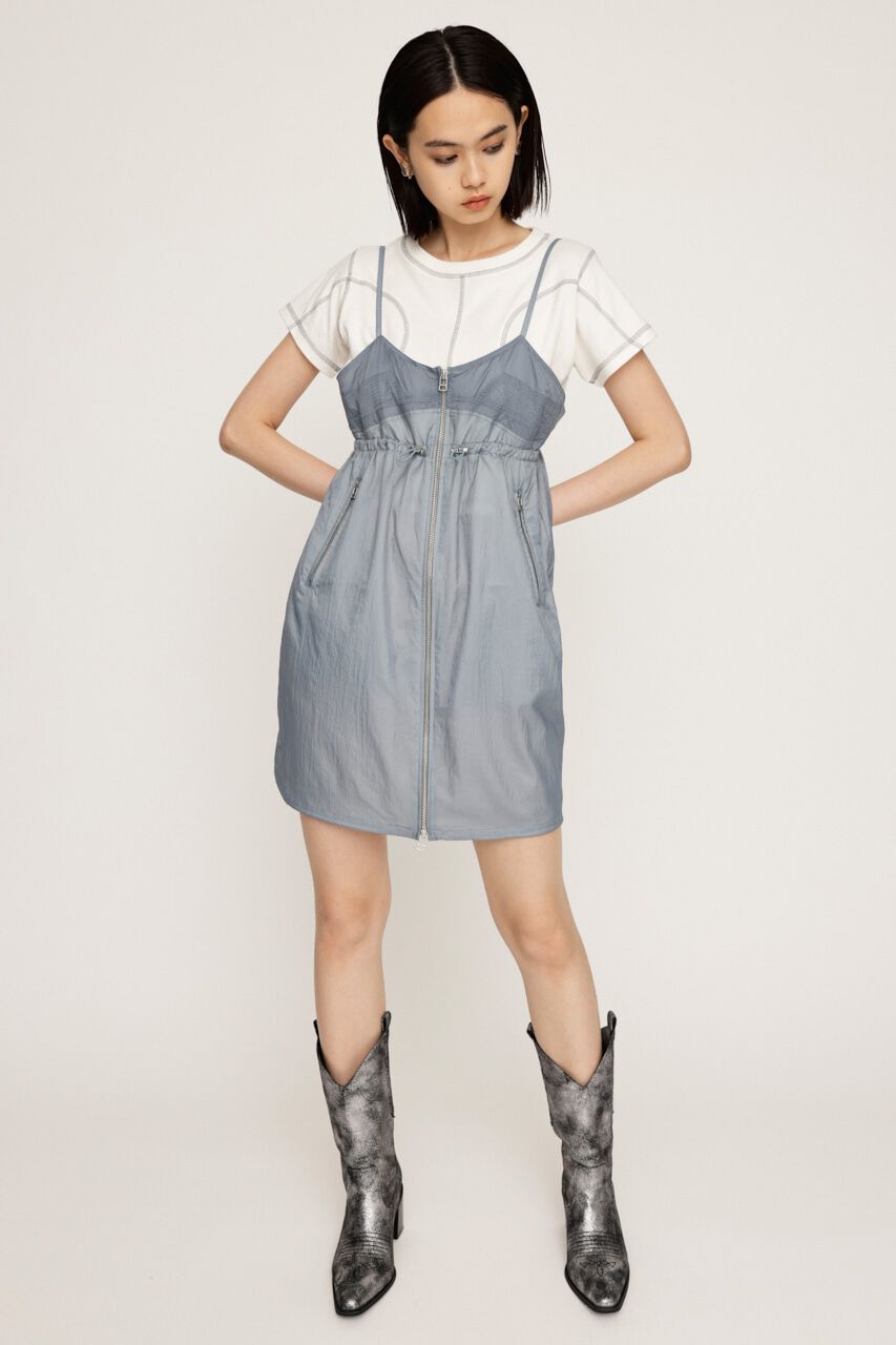 SLY「SHEER CAMI ZIP ドレス」|ワンピース|