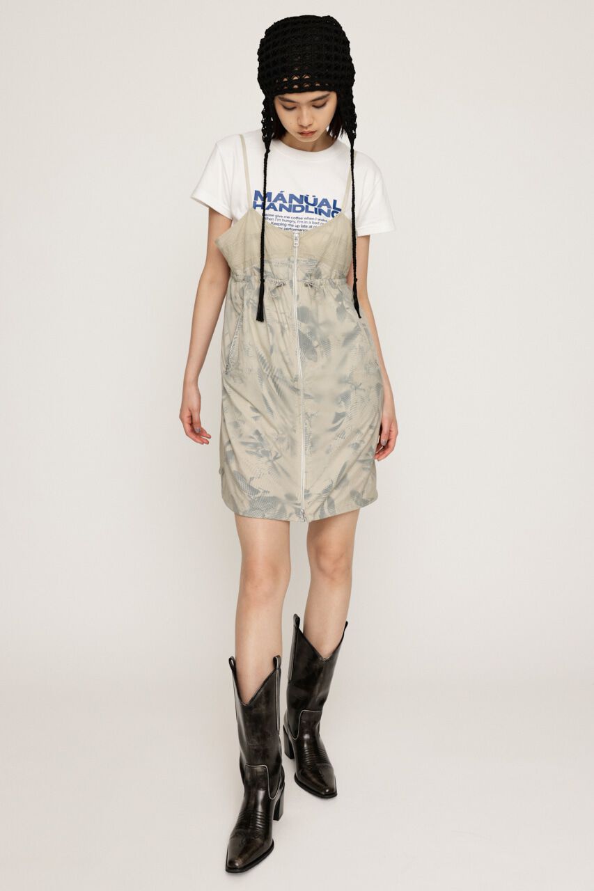 SLY「SHEER CAMI ZIP ドレス」|ワンピース|