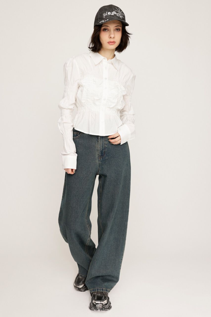 SLY「RANDOM SHIRRING トップス」|シャツ・ブラウス|