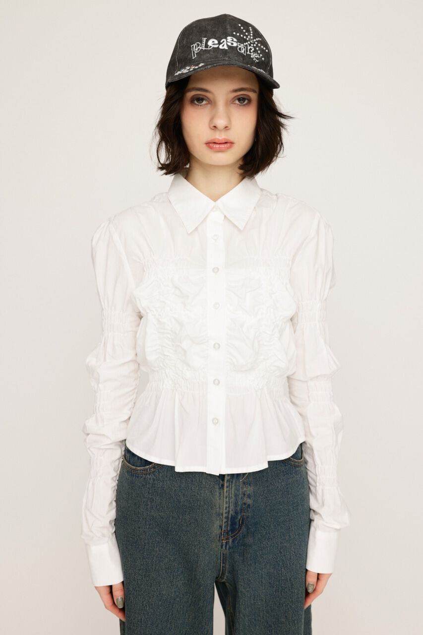 SLY「RANDOM SHIRRING トップス」|シャツ・ブラウス|