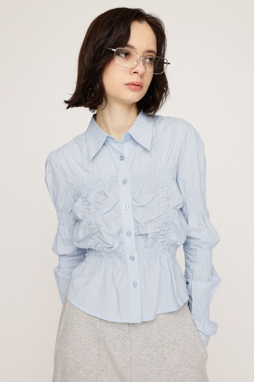 SLY「RANDOM SHIRRING トップス」|シャツ・ブラウス|