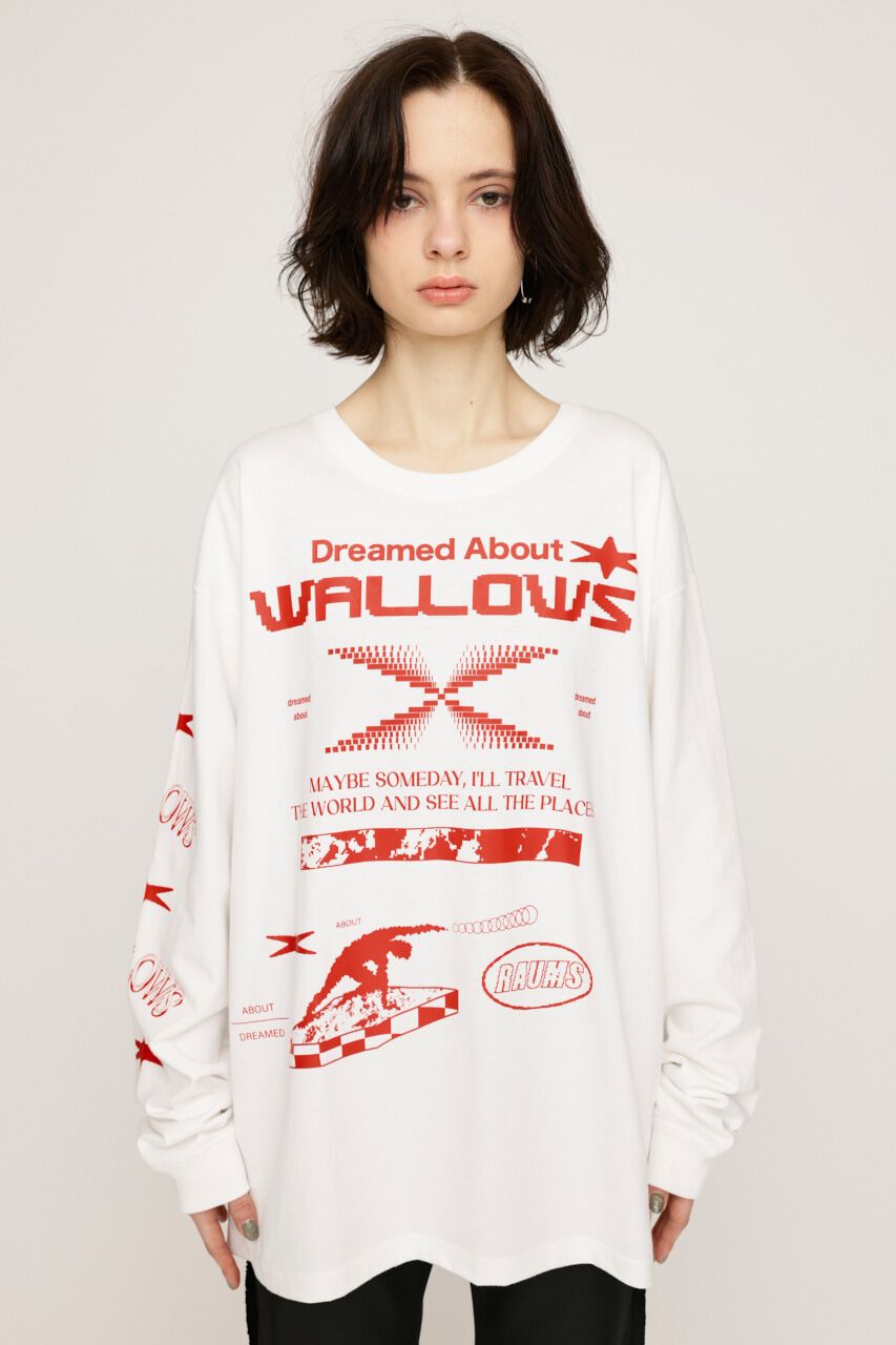 SLY「CREW NECK PRINT トップス」|Tシャツ・カットソー|