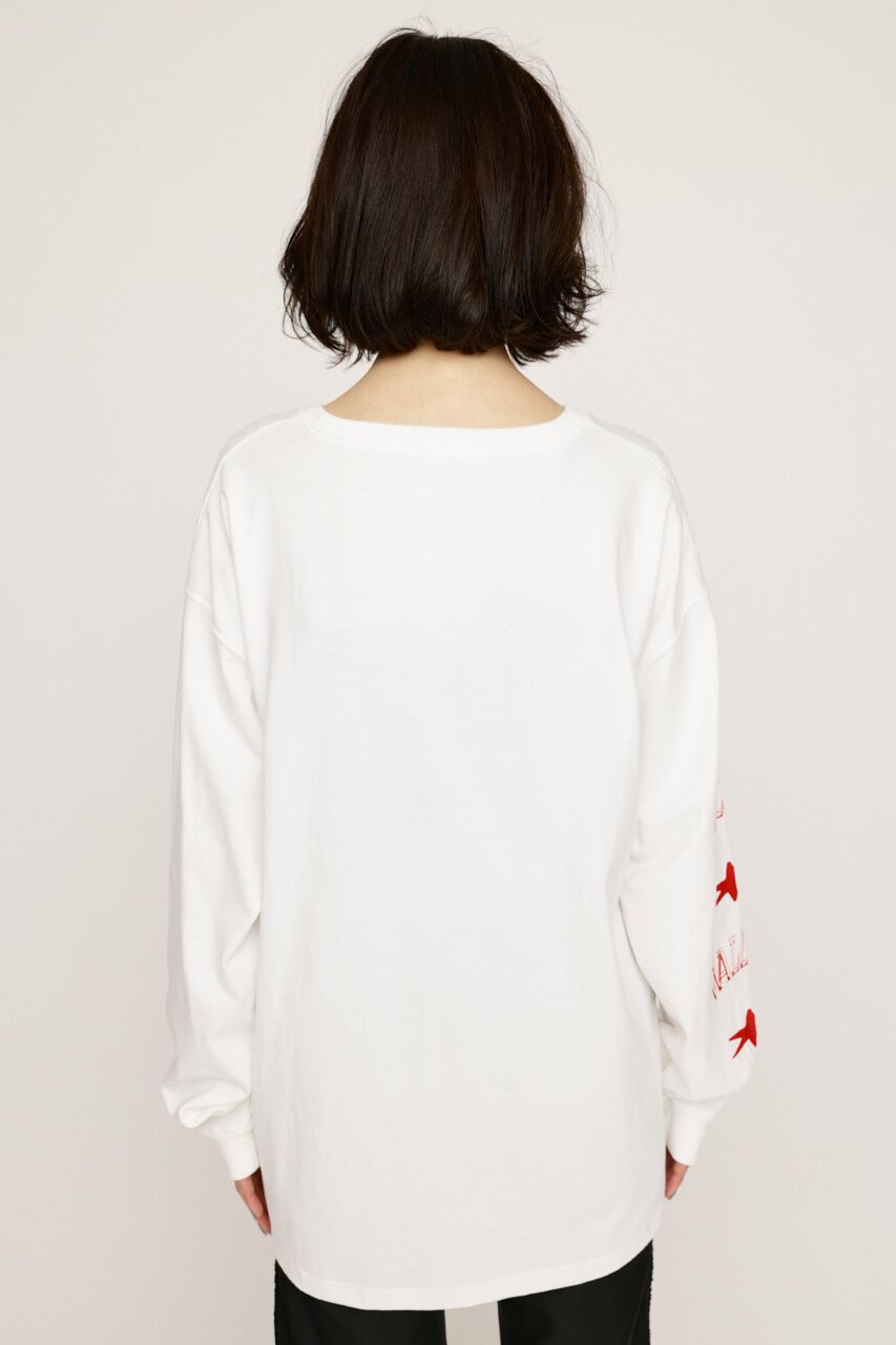 SLY「CREW NECK PRINT トップス」|Tシャツ・カットソー|