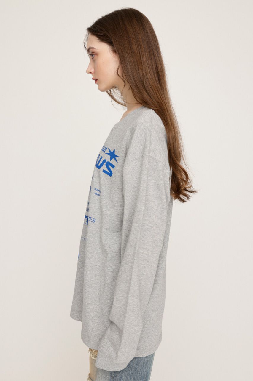 SLY「CREW NECK PRINT トップス」|Tシャツ・カットソー|